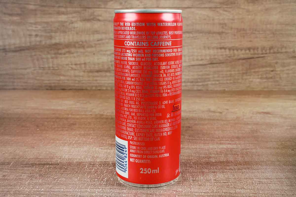 Red Bull The Red Edition Watermelon Flavour Energy Drink 250 Ml