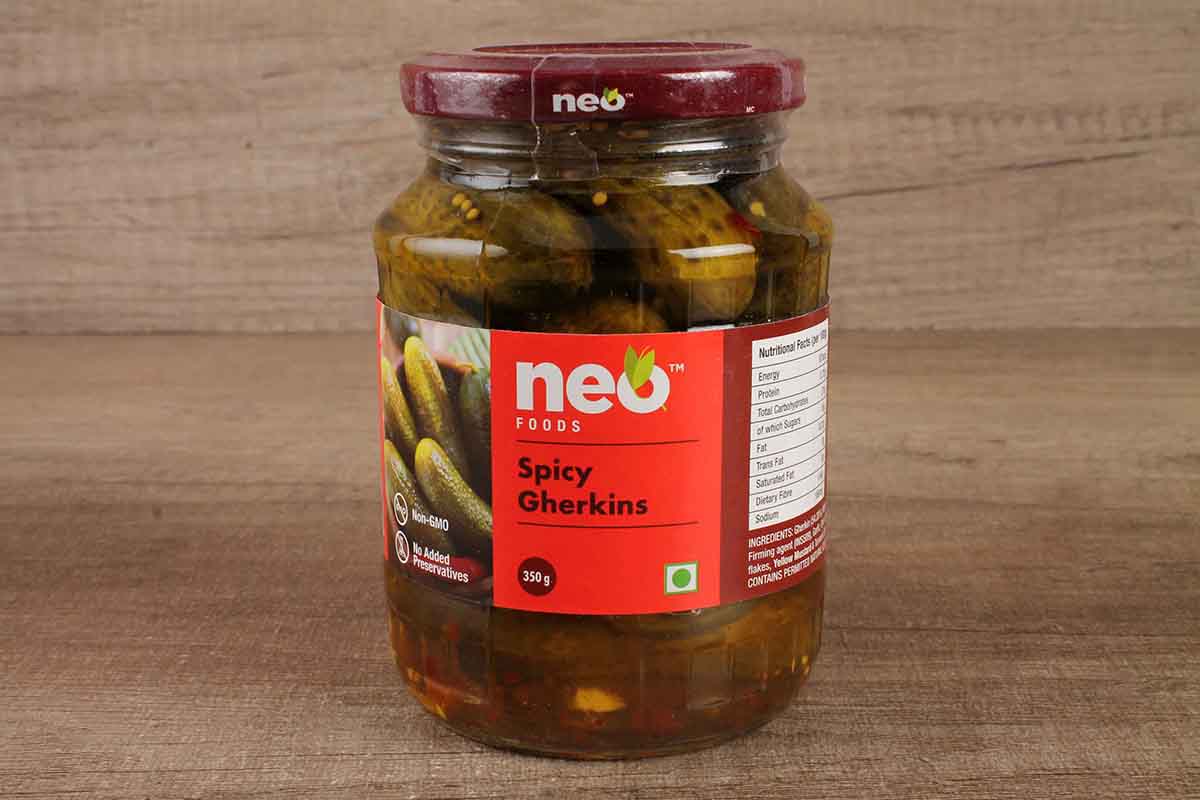 Neo Foods Spicy Gherkins 350 Gm