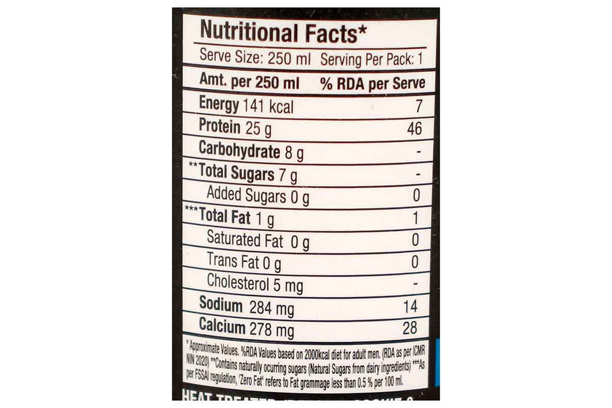 Epigamia 25G Protein Cookies And Cream Milkshake 250 Ml