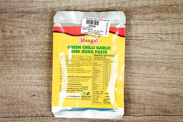 MANGAL GREEN CHILLI GARLIC AND JEERA PASTE 50