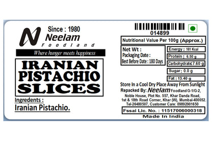 Iranian Pistachio Slices 100 Gm