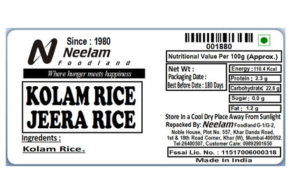 Surti Kolam Jeera Rice/Kolam Tandul 1 Kg