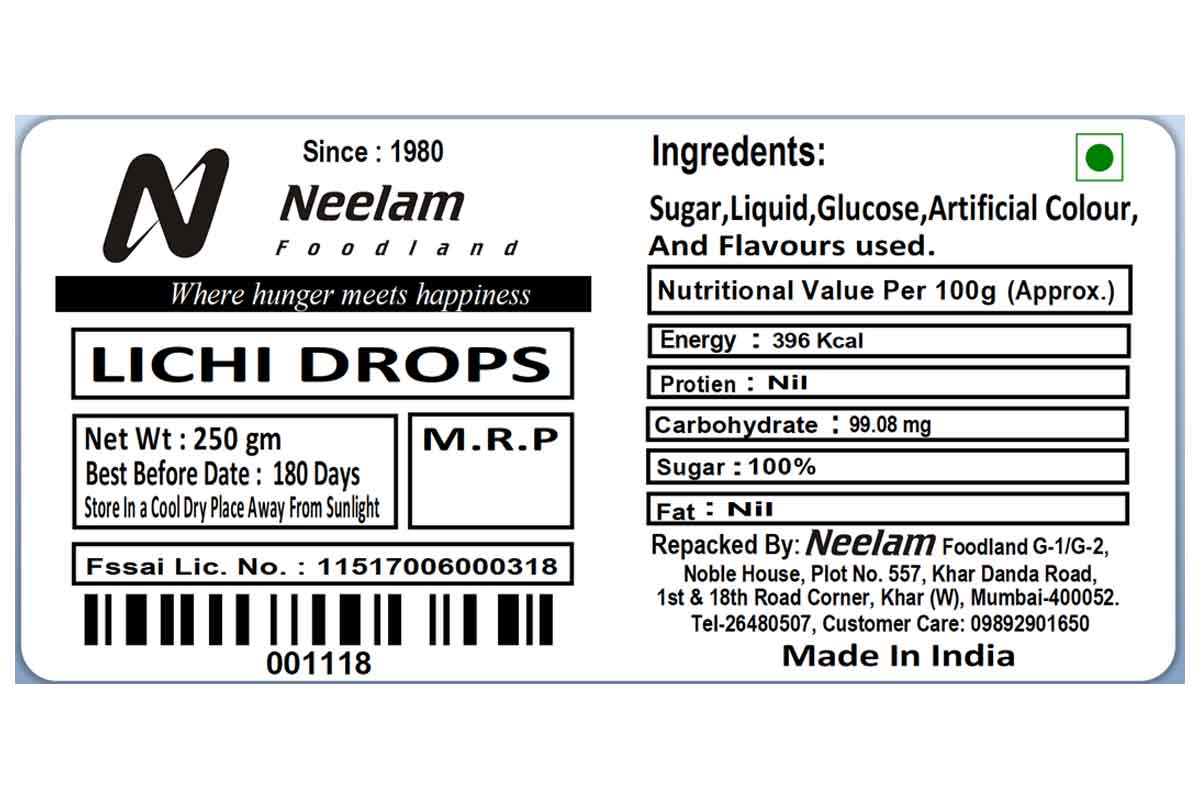 Lichi Drops 250 Gm