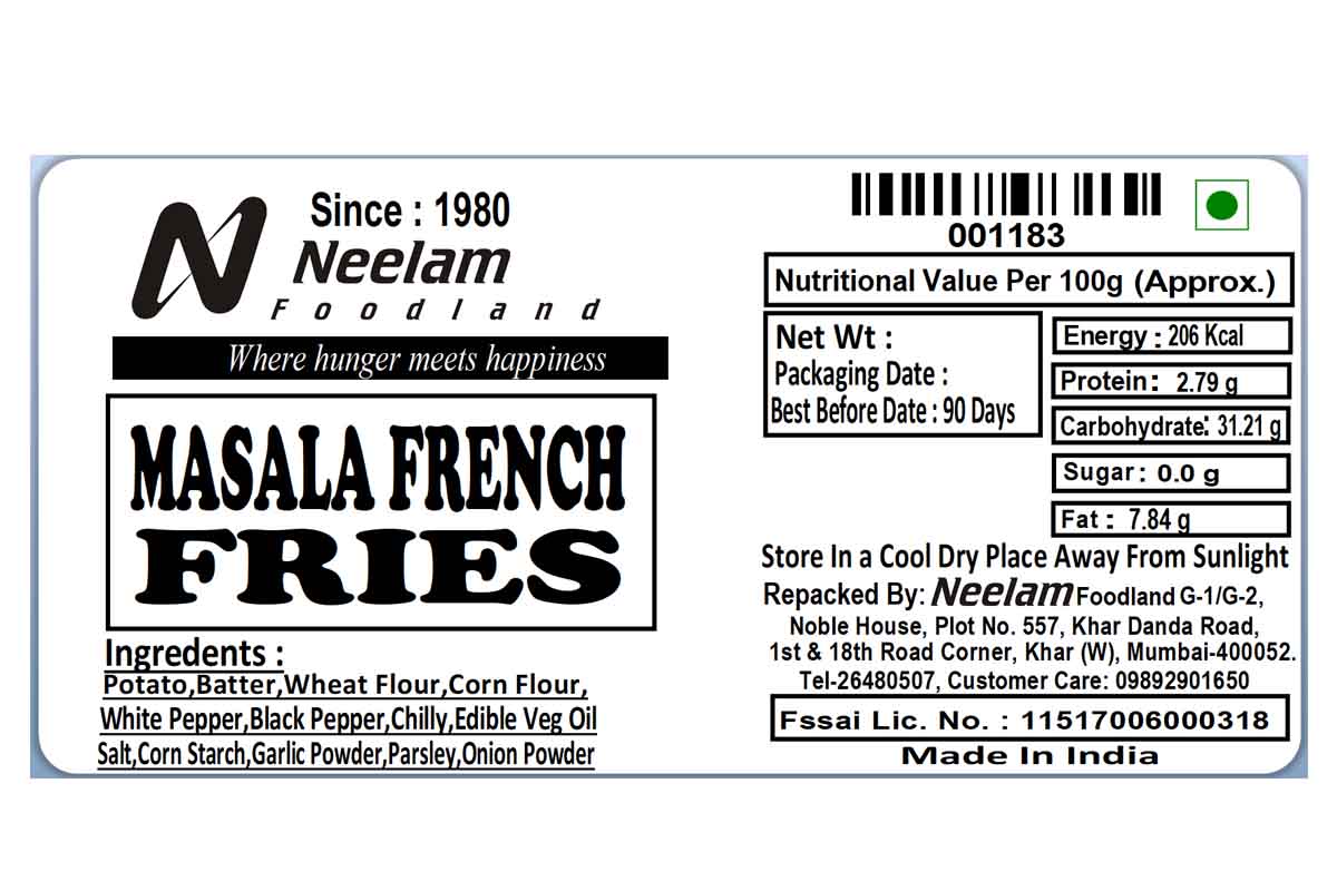 Masala French Fries 500 Gm