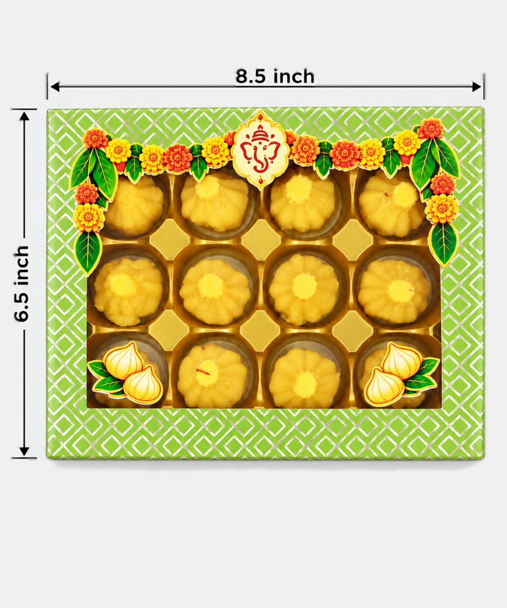 Kesar Milk Modak Box 12 Pc