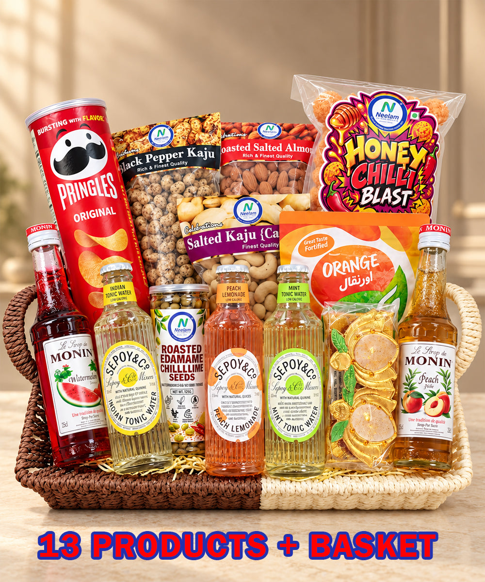 Cheers & Chakna Gift Hamper Basket 4.440 Kg