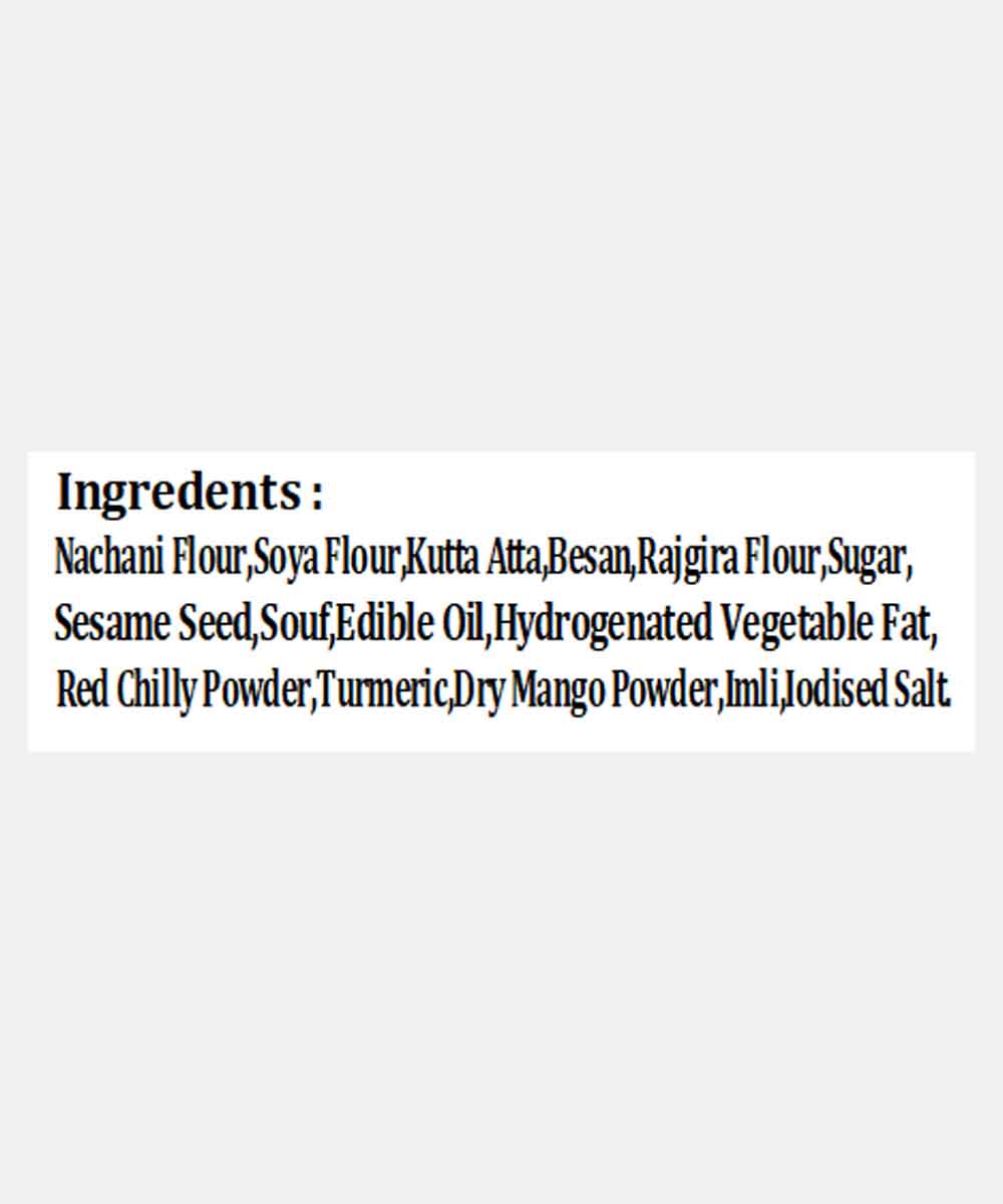 Roasted Gluten Free Nachani Bhakarwadi 200 Gm