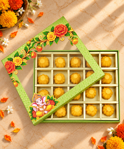 Fancy Kesar Milk Modak 20 Pc