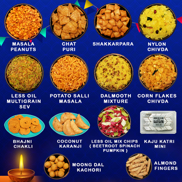 diwali sweets and snacks food gift hamper 2750 gm