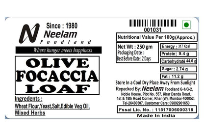 Olive Loaf Bread 250 Gm