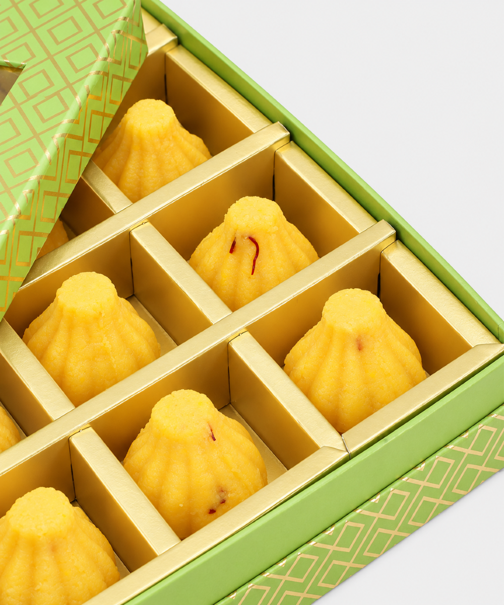 Fancy Kesar Milk Modak 20 Pc