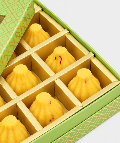 Fancy Kesar Milk Modak 20 Pc