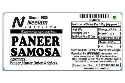 Paneer Samosa 6 Pcs