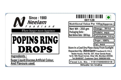 Popins Drop 250 Gm