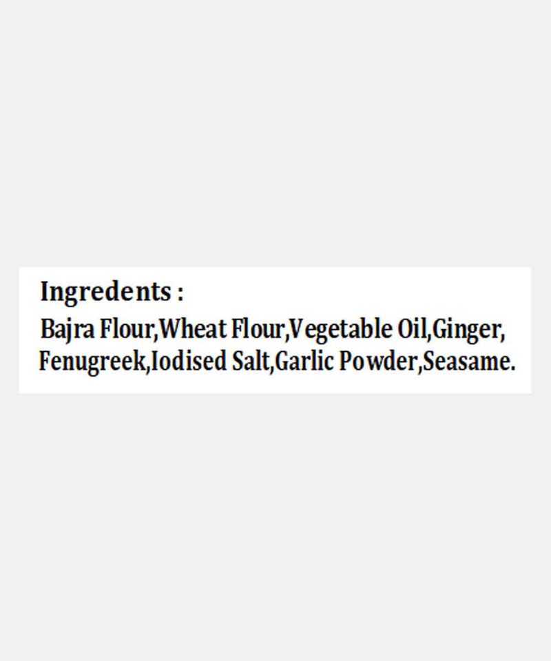ROASTED WHEAT BAJRI METHI GARLIC PURI 200