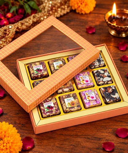 Swarn Vaibhav Diwali Sweet Treasure Box 12 Pieces