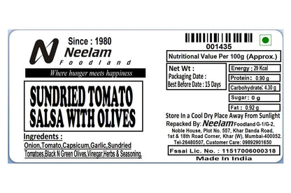 Sundried Tomato Salsa Olives 180 Gm