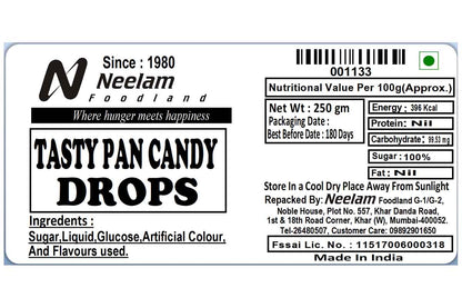 Tasty Pan Candy Drops 250 Gm