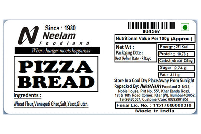 White Pizza Bread Thin 2 Pc