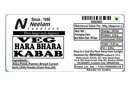 Veg Hara Bhara Kabab 10 Piece