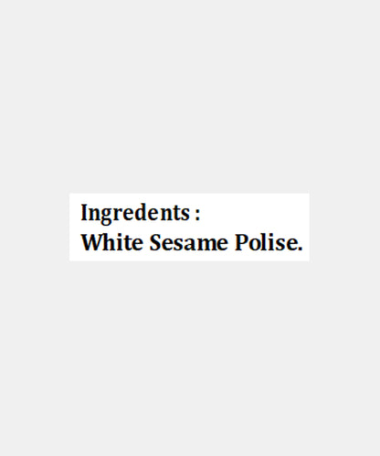 White Sesame Polise Seeds 100 Gm