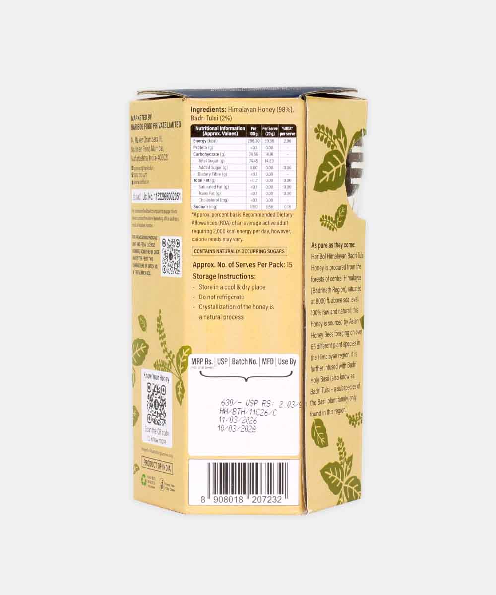 Haribol Badri Tulsi Himalayan Honey 310 Gm