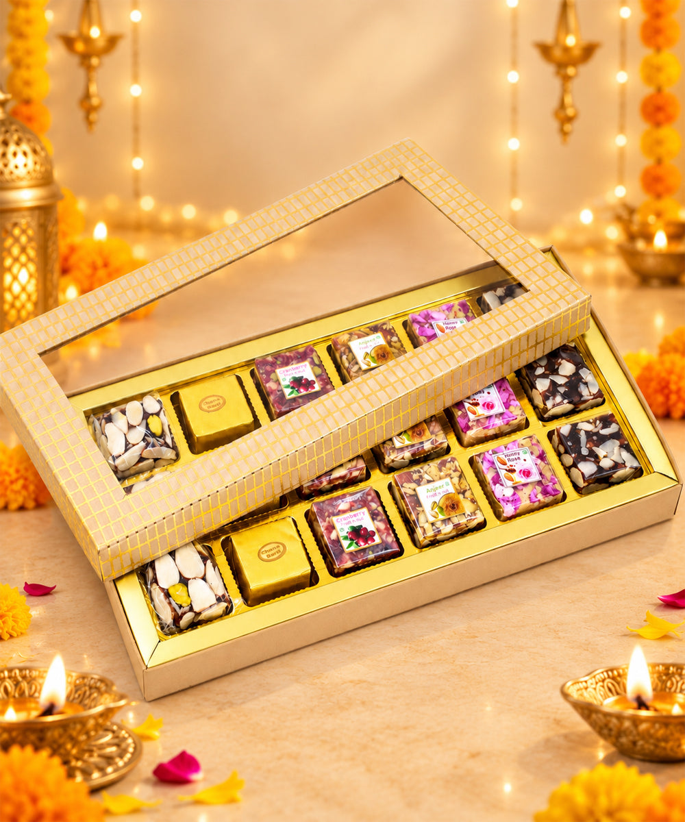 Swarn Vaibhav Diwali Sweet Treasure Box 18 Pieces