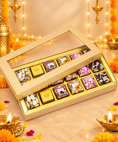 Swarn Vaibhav Diwali Sweet Treasure Box 18 Pieces