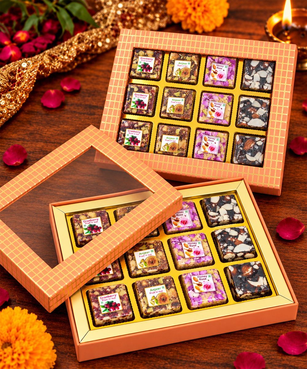 Swarn Vaibhav Diwali Sweet Treasure Box 12 Pieces