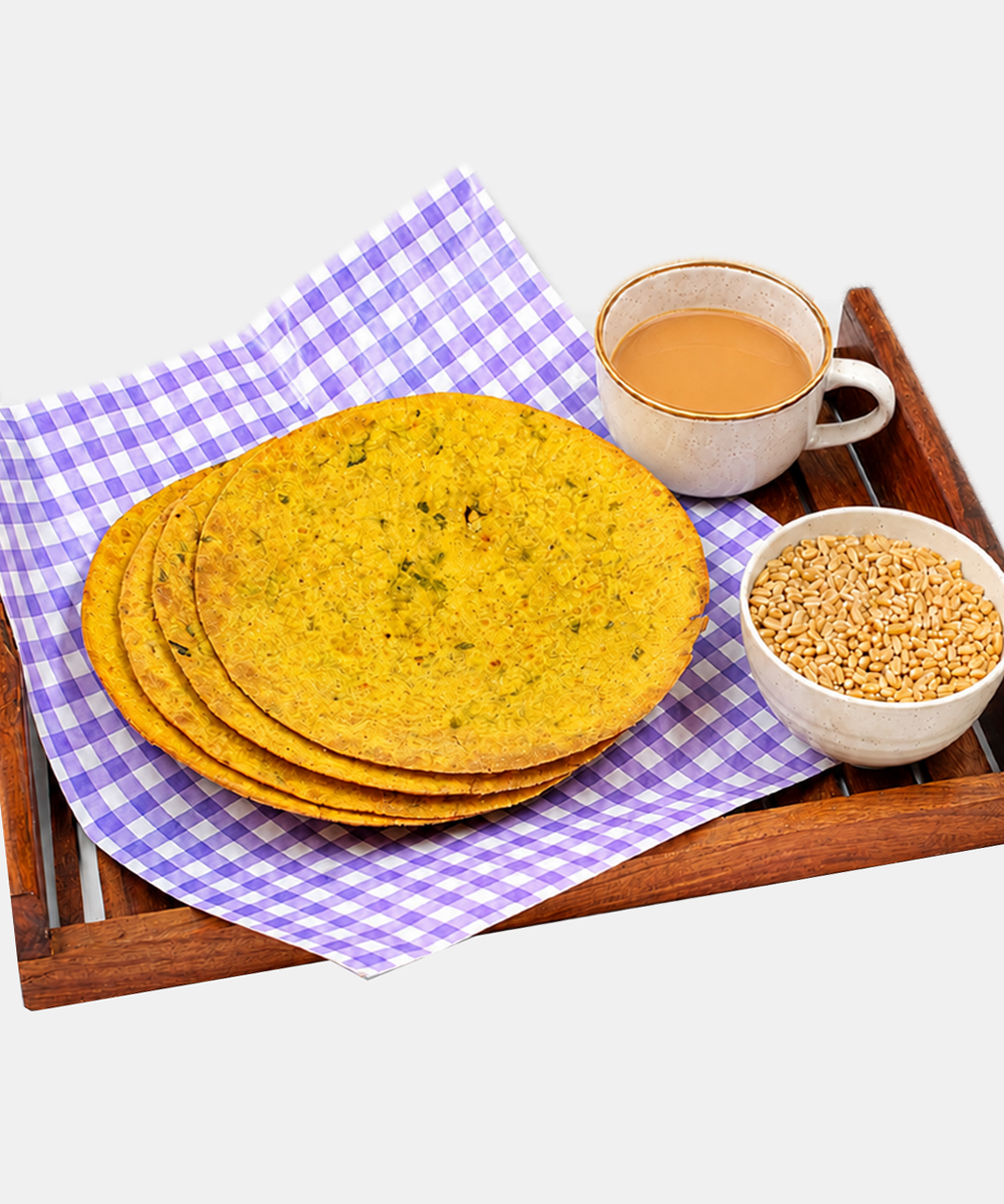 Whole Wheat Palak Bhajiya ( Spinach ) Khakhra 250 Gm