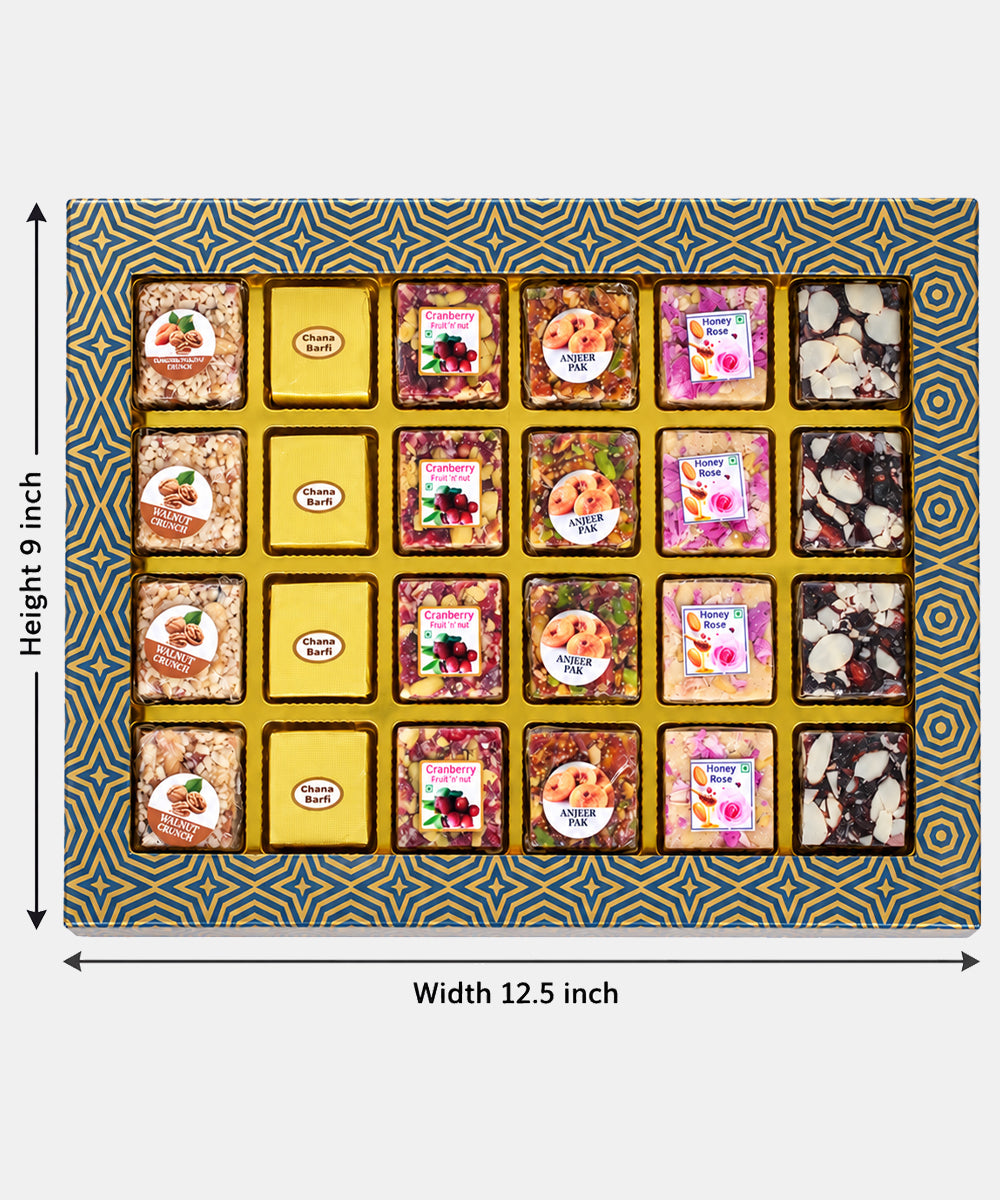 Swarn Vaibhav Diwali Sweet Treasure Box 24 Pieces