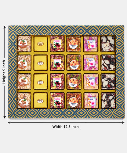 Swarn Vaibhav Diwali Sweet Treasure Box 24 Pieces