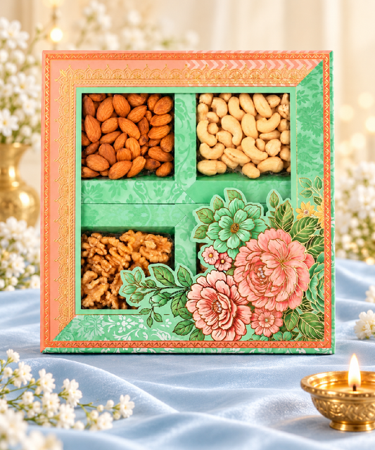 4 P Floral Dual Tone Box 375 Gm