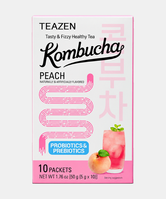 Teazen Sugar Free Peach Kombucha 50 Gm