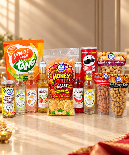 Cheers & Chakna Gift Hamper Basket 4.440 Kg