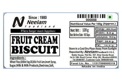 Fruit Cream Biscuit 120 Gm