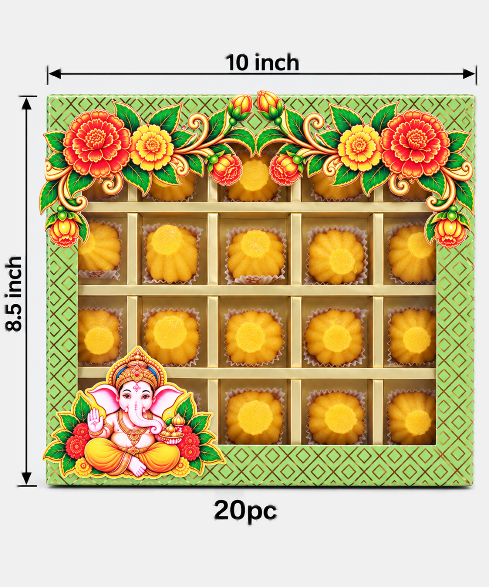 Kesar Kaju Modak Box 20 Pc