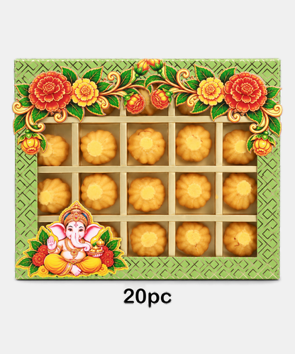 Fancy Kesar Milk Modak 20 Pc