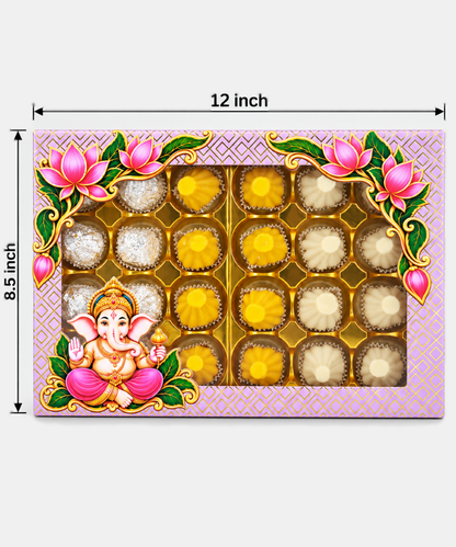 Assorted Kaju Modak Box 24 Pc
