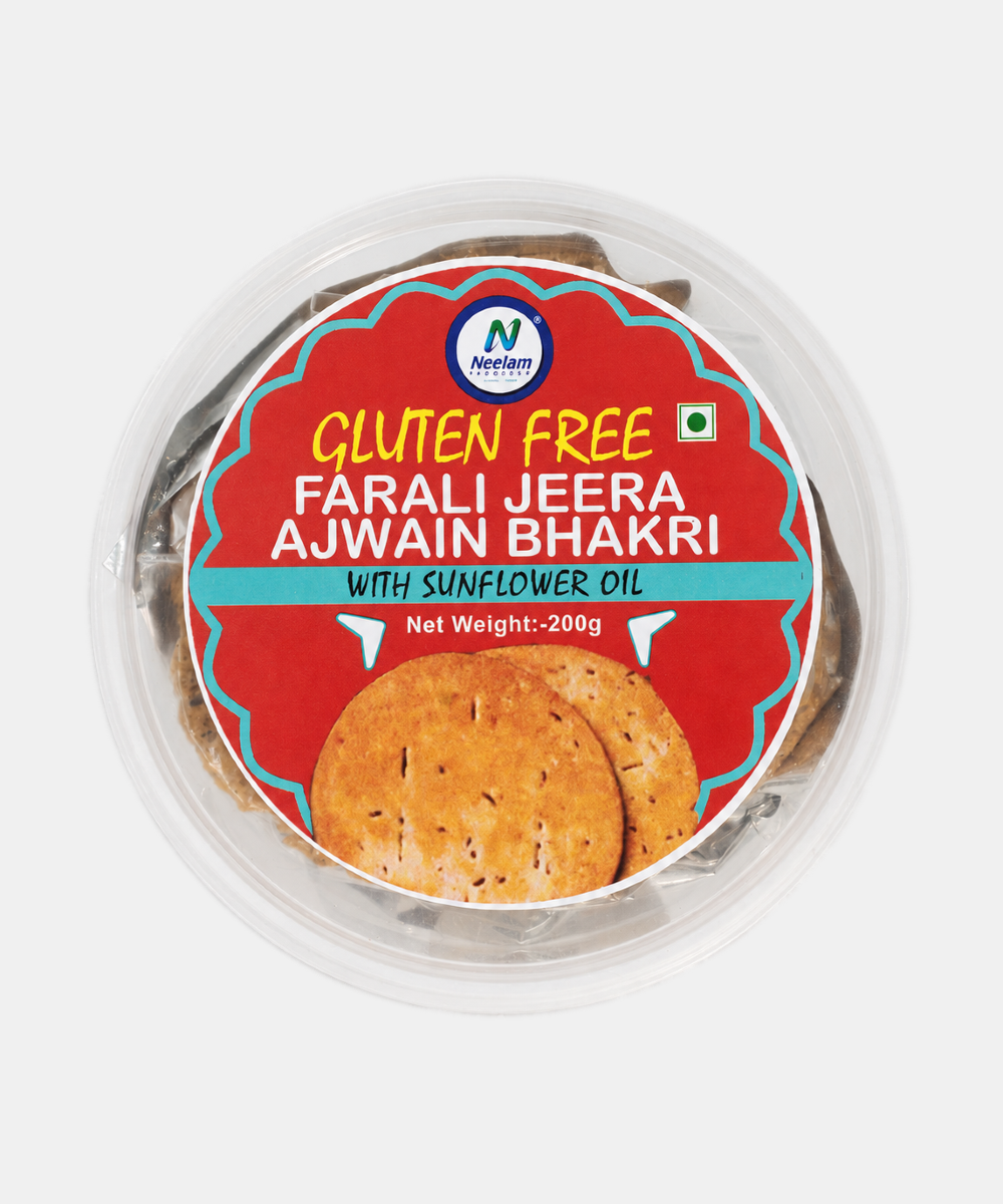 Gluten Free Farali Jeera Ajwain Bhakhri 200 Gm