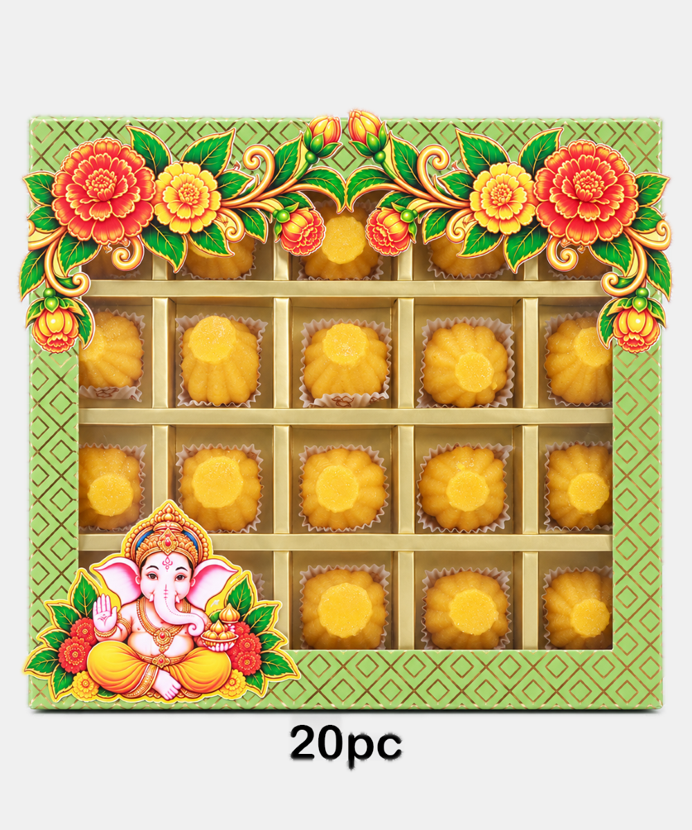 Fancy Kesar Milk Modak 20 Pc