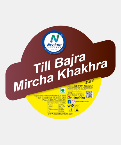 Till Bajra Mircha Khakhra 250 Gm