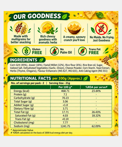 Cheesy Herb Bites 150 Gm