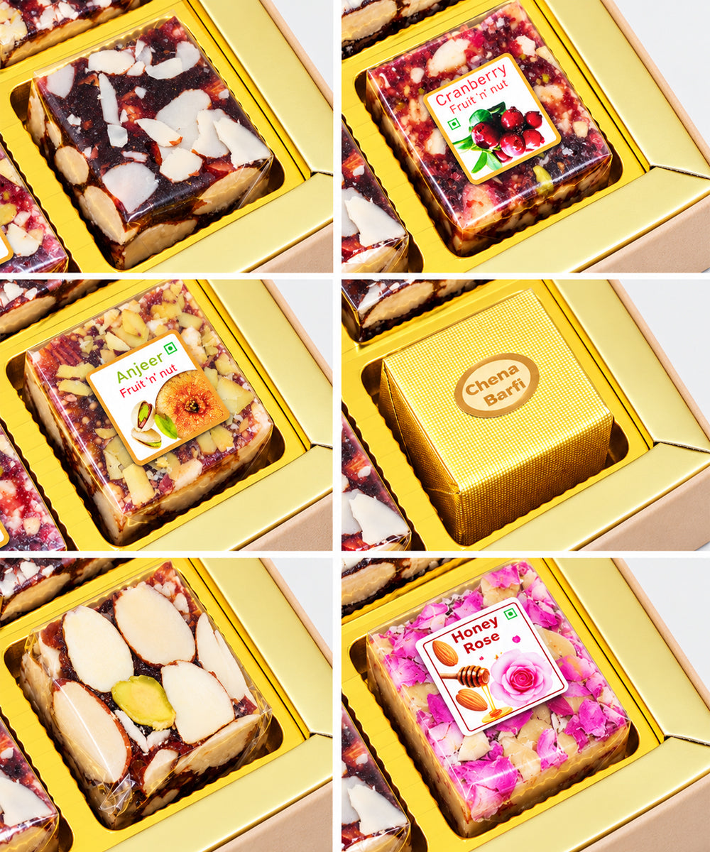 Swarn Vaibhav Diwali Sweet Treasure Box 18 Pieces