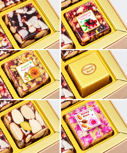 Swarn Vaibhav Diwali Sweet Treasure Box 18 Pieces