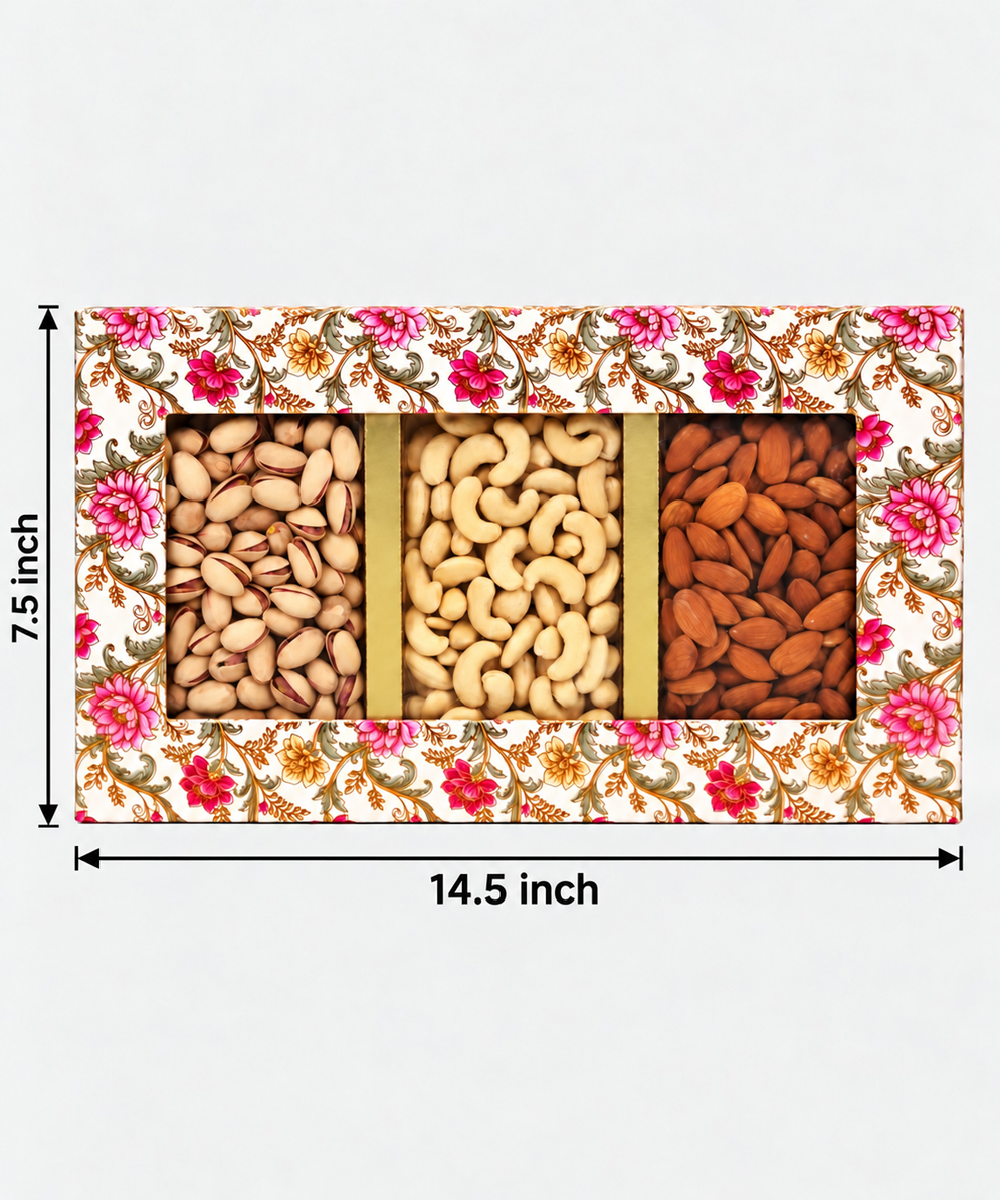 3 P Big Dry Fruit Box 515 Gm