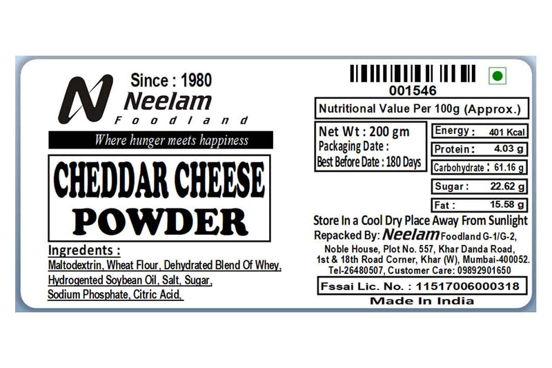 cheddar cheese powder 100