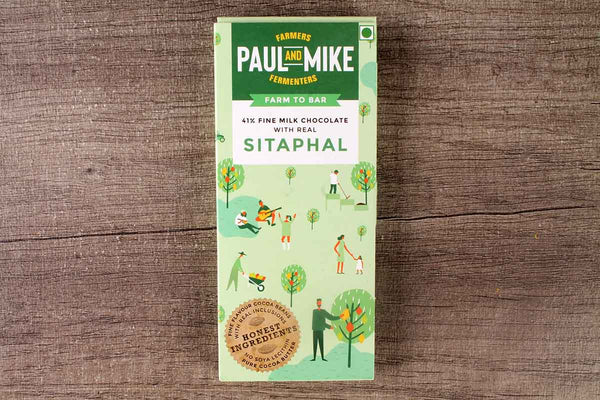 PAUL AND MIKE 41% FINE MILK CHOCOLATE WITH SITAPHAL 68