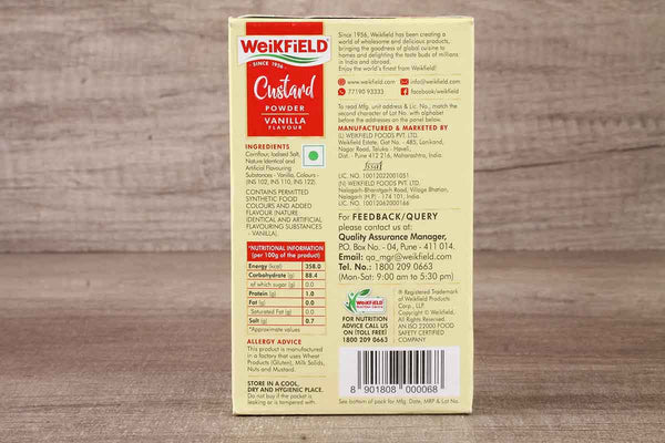 weikfield vanilla flavour custard powder 100 gm