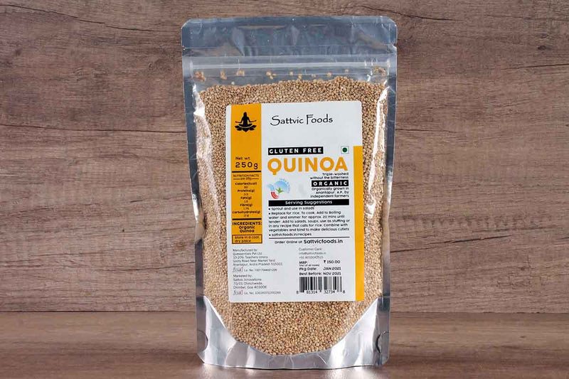 sattvic foods organic quinoa 250